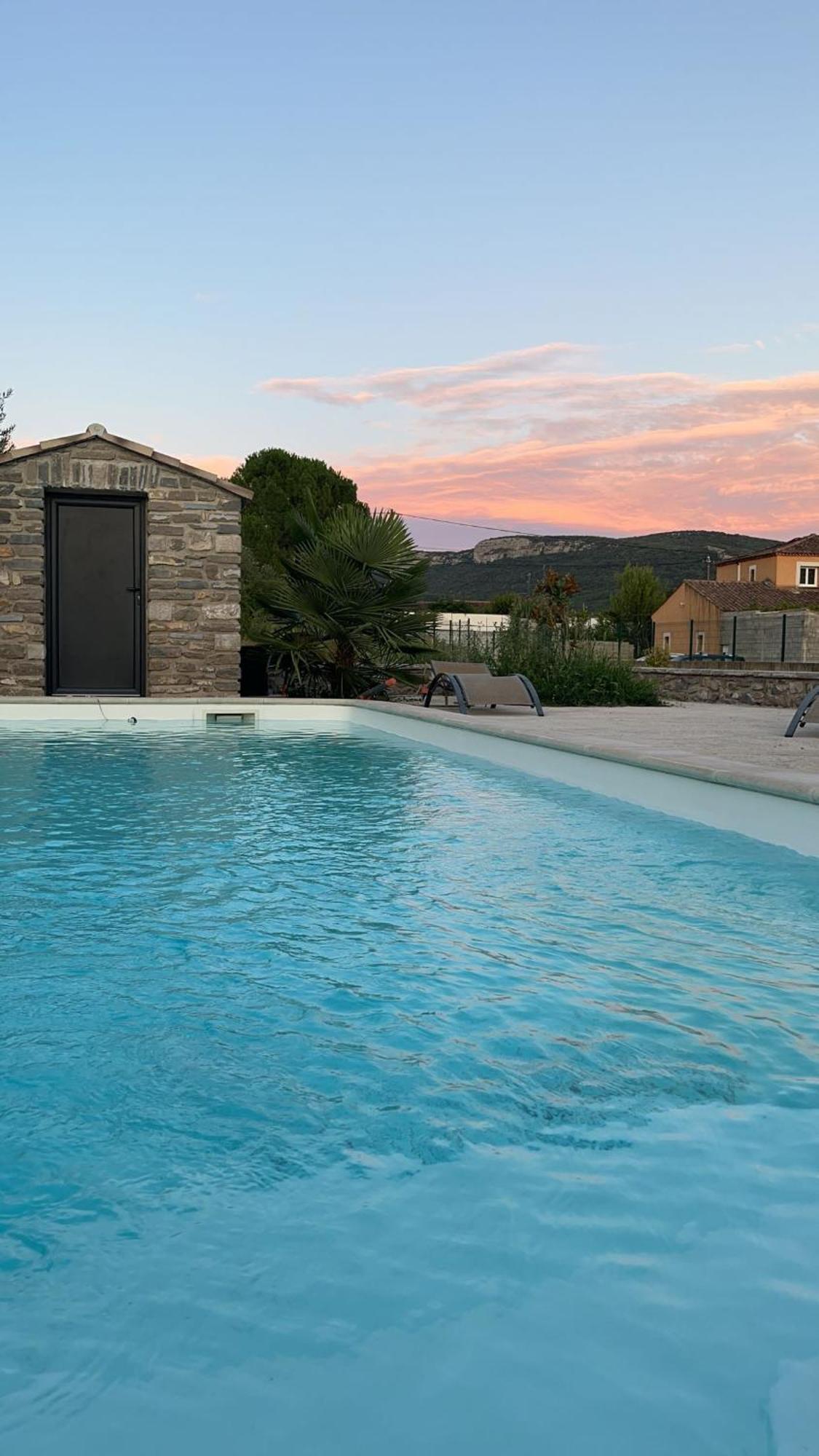 Cocon Aux Portes Des Cevennes Avec Piscine Moulès-et-Baucels Exterior foto